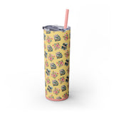 Reading Planner Skinny Tumbler with Straw, 20oz