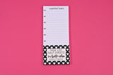Task List Half Sheets Paper Packs