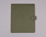 Olive Green Snap Planner Cover