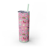 2025 Seasonal Planner Skinny Tumbler with Straw, 20oz