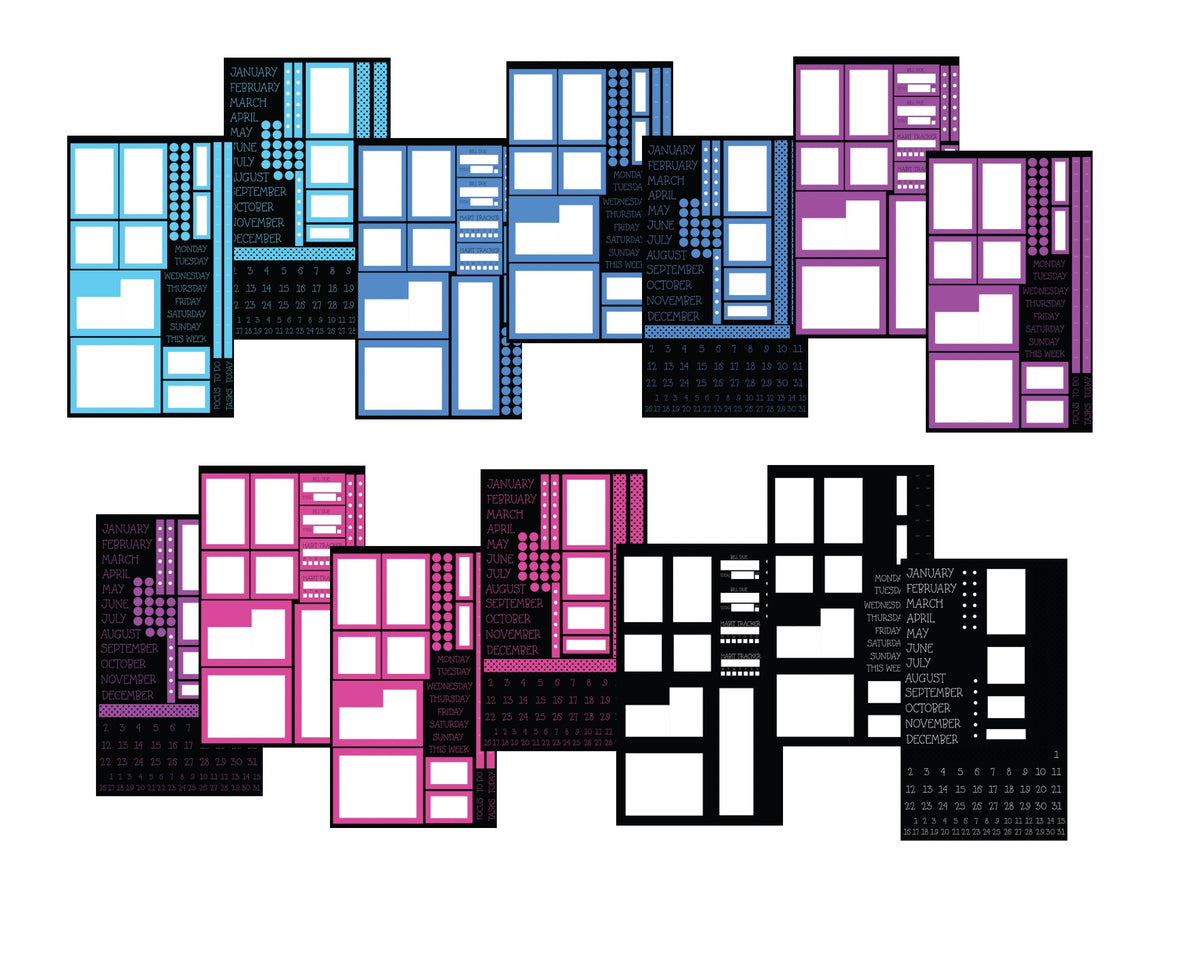 Neon Basics Sticker Book โ kellofaplan