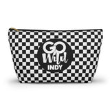 Black Check Go Wild Indy Pencil Bag