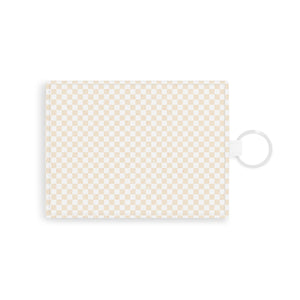 Work Collection Plaid Leather Card Holder