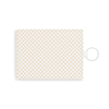 Work Collection Plaid Leather Card Holder