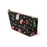 Merry Christmas Accessory Pouch w T-bottom