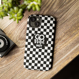 Black Check Go Wild Indy Tough Phone Cases