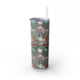 Christmas 2024 Skinny Tumbler with Straw, 20oz