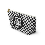 Black Check Go Wild Indy Pencil Bag