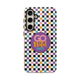 Colorful Plaid Go Wild Indy Tough Phone Cases