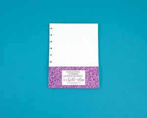 Six Month Undated Horizontal Planner Extension Paper Pack