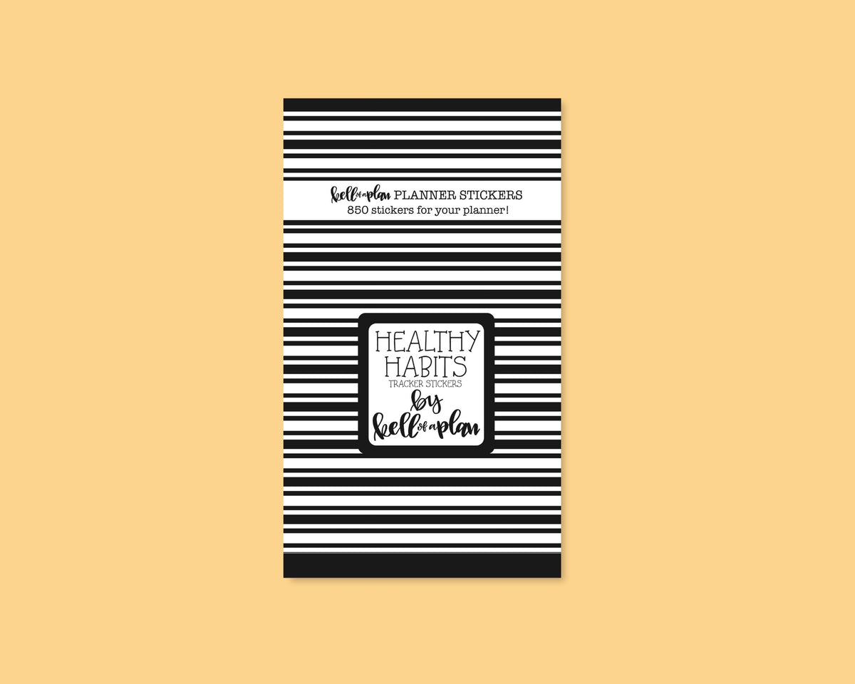 Healthy Habits Tracker Stickers Sticker Book – kellofaplan