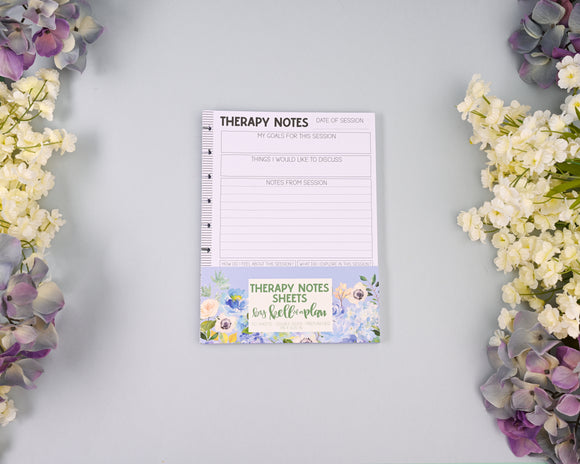 Therapy Notes Sheets Paper Pacs