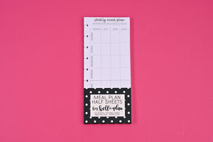 Meal Planning Half Sheets Paper Pack