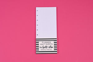 Six Month Planner Half Sheets Paper Packs