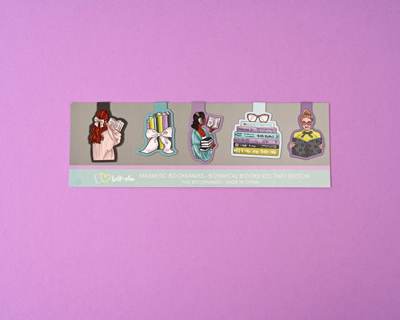 Magnetic Bookmarks - Botanical Books Vol 2