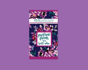 Jewel Tone Florals Sticker Book