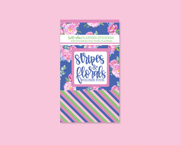 Stripes & Florals- Volume Four Sticker Book