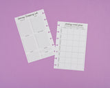 Mini Meal Plan Sheets- 52 Weeks