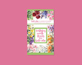 Birthday Month Florals Sticker Book