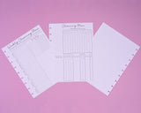 Cleaning Planner Sheets Paper Pack