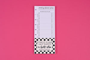 Fitness Plans Half Sheets Paper Packs