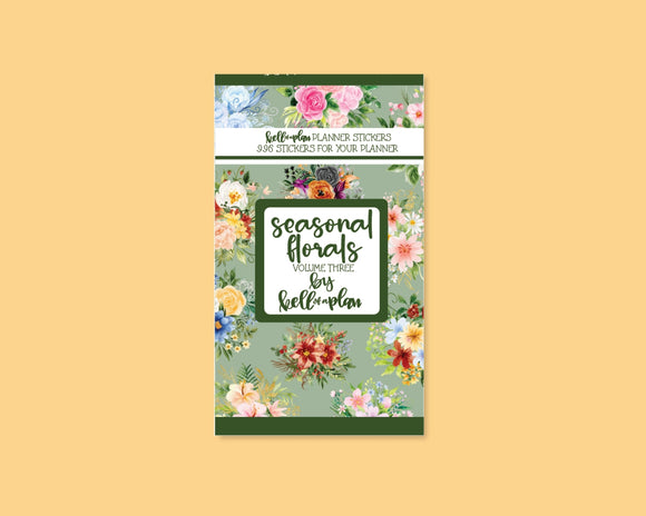 Seasonal Florals Volume Three Sticker Book