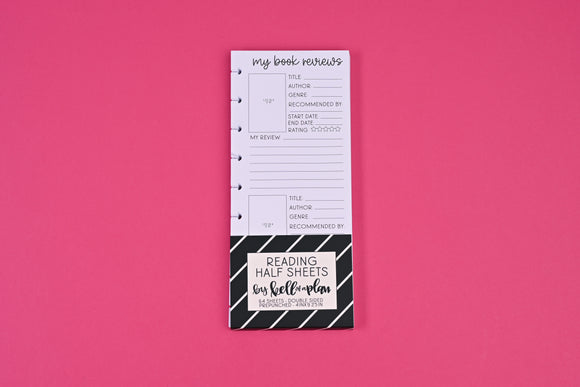 Reading Half Sheets Paper Packs