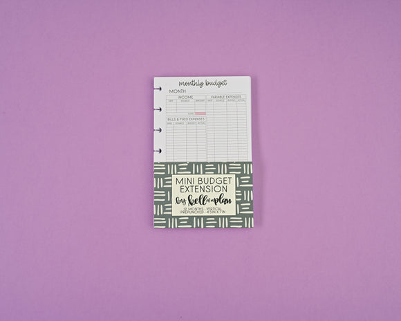 Mini Budget Extension Pack- 12 Months