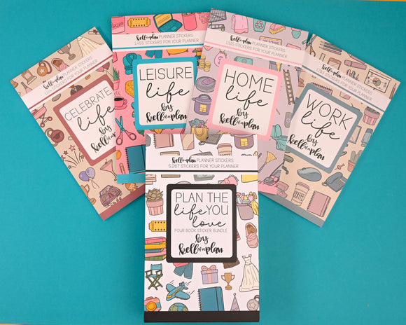 Plan the Life You Love Sticker Book Bundle