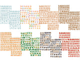 Decorative Alpha Sticker Book