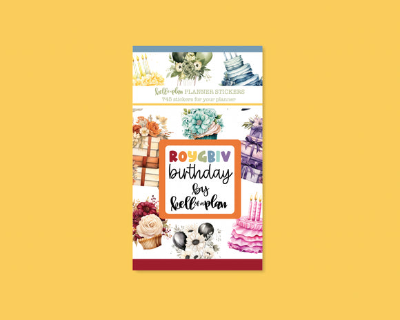 ROYGBIV Birthday Sticker Book