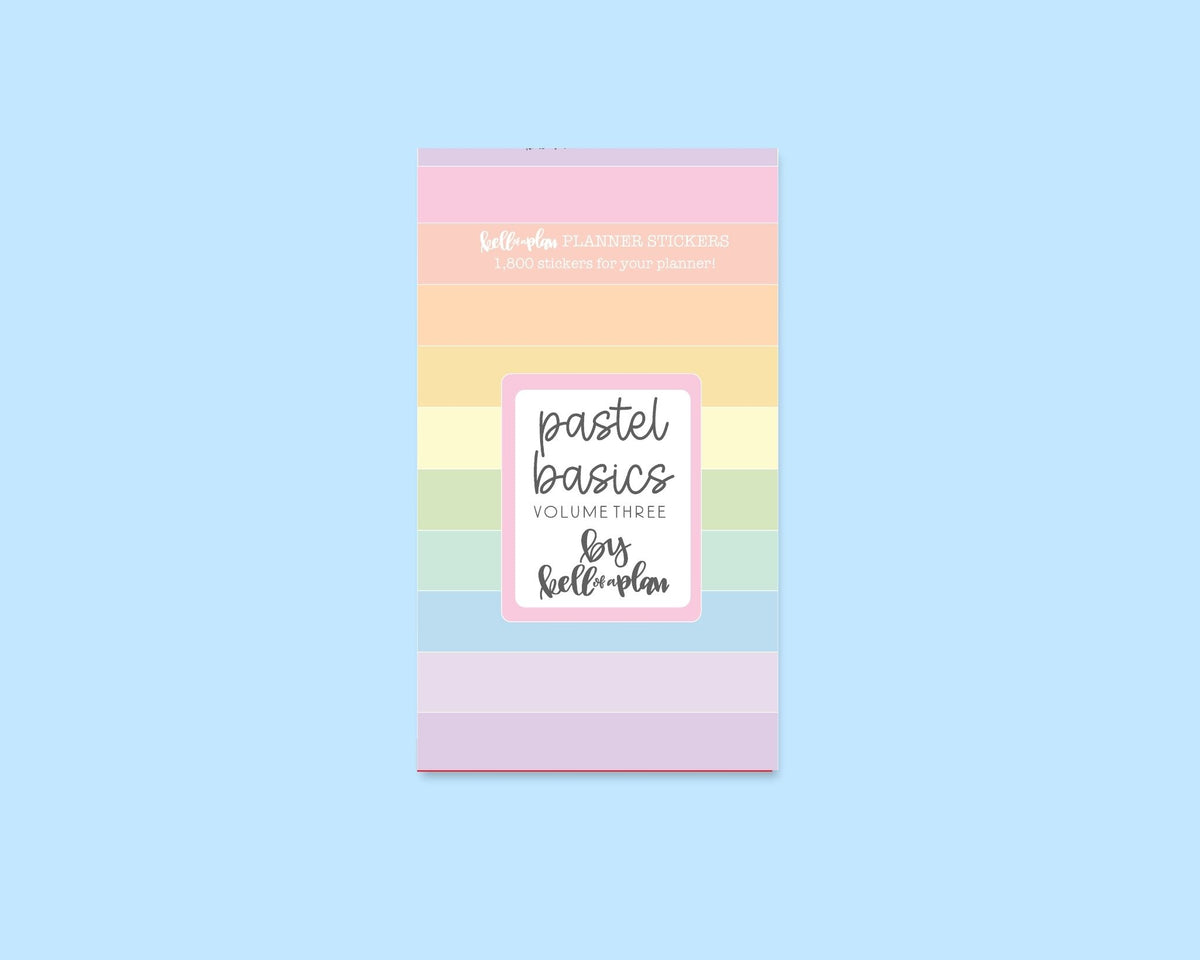 Volume Pastel Pastel Basics Volume Three Sticker Book – kellofaplan