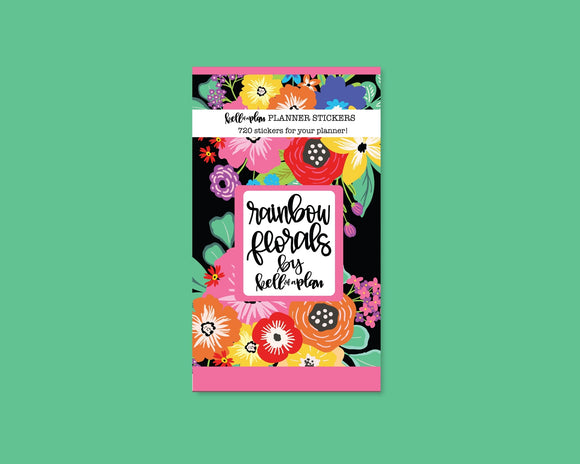 Rainbow Florals Sticker Book
