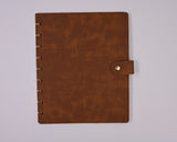 Walnut CLASSIC Snap Planner Cover with Magnetic Closure