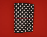 Black and White Polka Dot A5 Folio