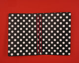 Black and White Polka Dot A5 Folio
