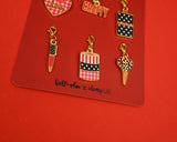 Red Junk Journal Charm Set