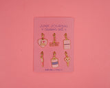Pink Junk Journal Charm Set