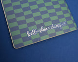 Blue and Green Checkered A5 Junk Journal