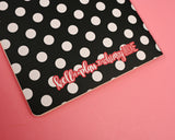 Black and White Polka Dot A5 Junk Journal