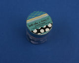 Blue, Cool Wavy, and Black with White Dot Scalloped Junk Journal Washi Tape Set