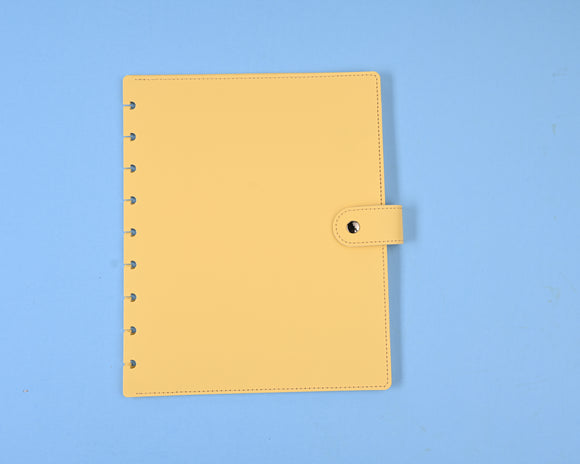 Lemon Yellow Pastel Snap Planner Cover (Version Two)