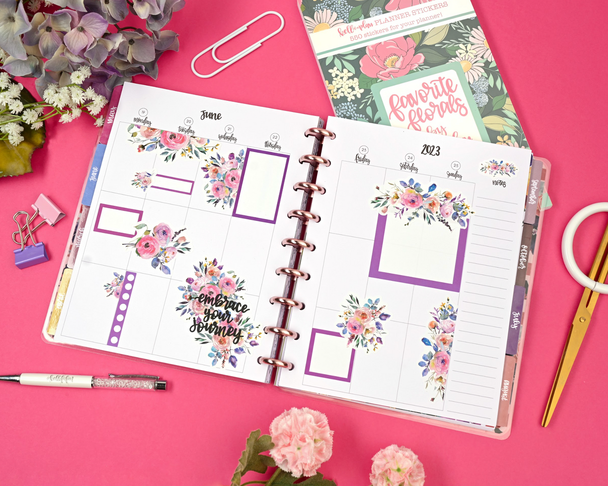 Favorite Florals Sticker Book – kellofaplan