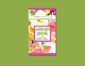 Watercolor Florals 2024 Sticker Book