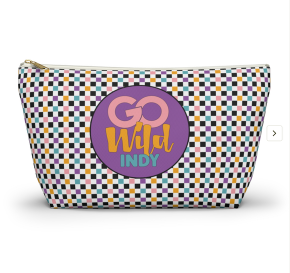 Colorful Plaid Go Wild Indy Pencil Bag