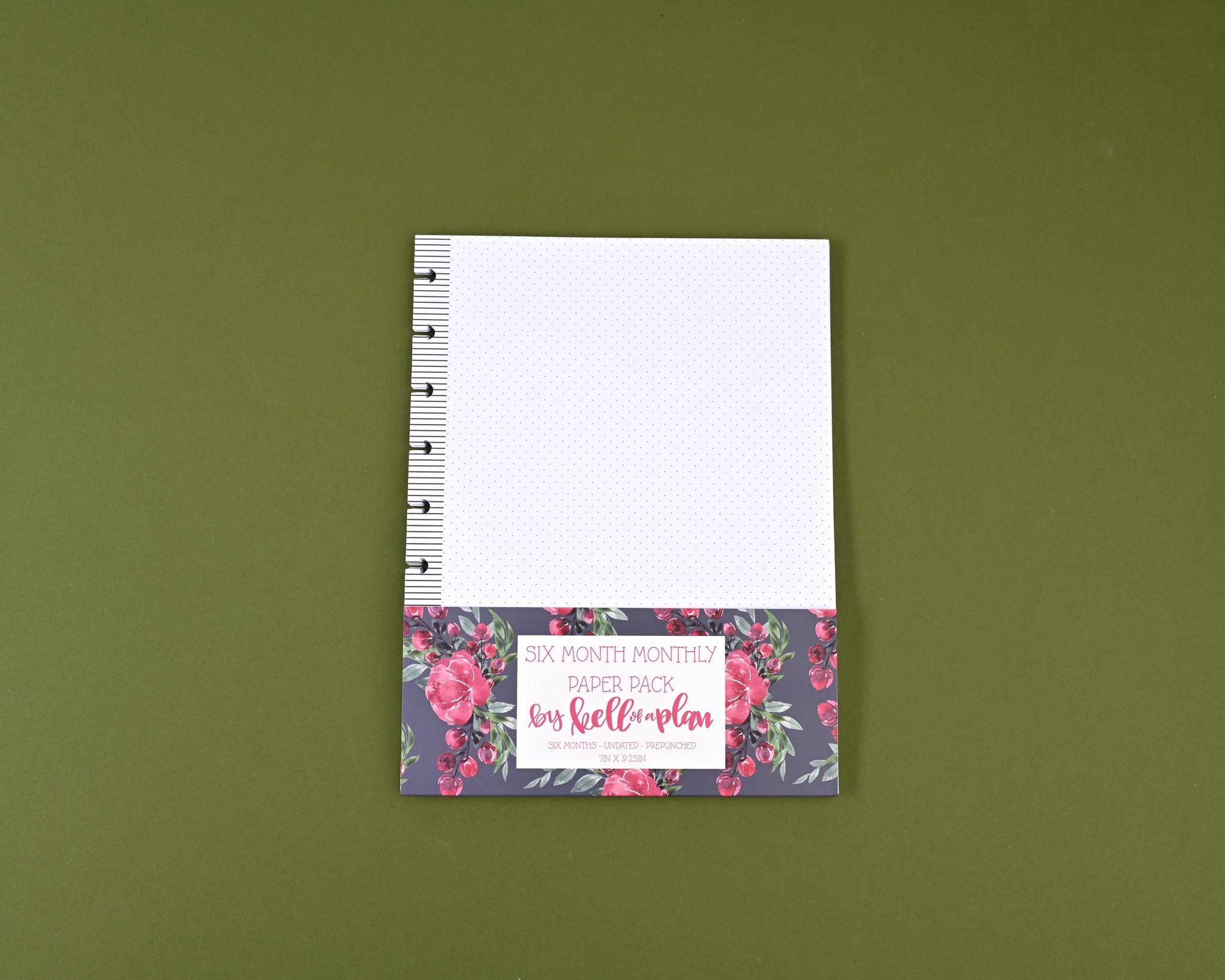 Six Month Undated Extension Paper Pack- Monthly Layout – kellofaplan