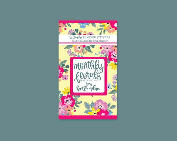 Monthly Florals Sheets Edition Sticker Book