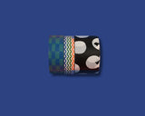 Blue, Cool Wavy, and Black with White Dot Scalloped Junk Journal Washi Tape Set