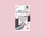 Content Creator Basics Sticker Book