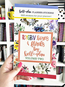 ROYGBIV Boxes & Florals VOLUME TWO Sticker Book